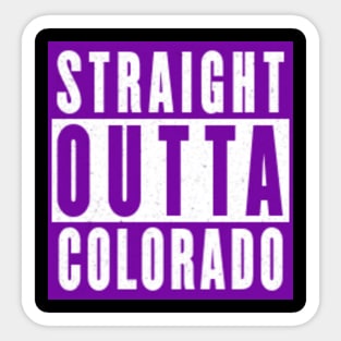 Straight outta Colorado Sticker